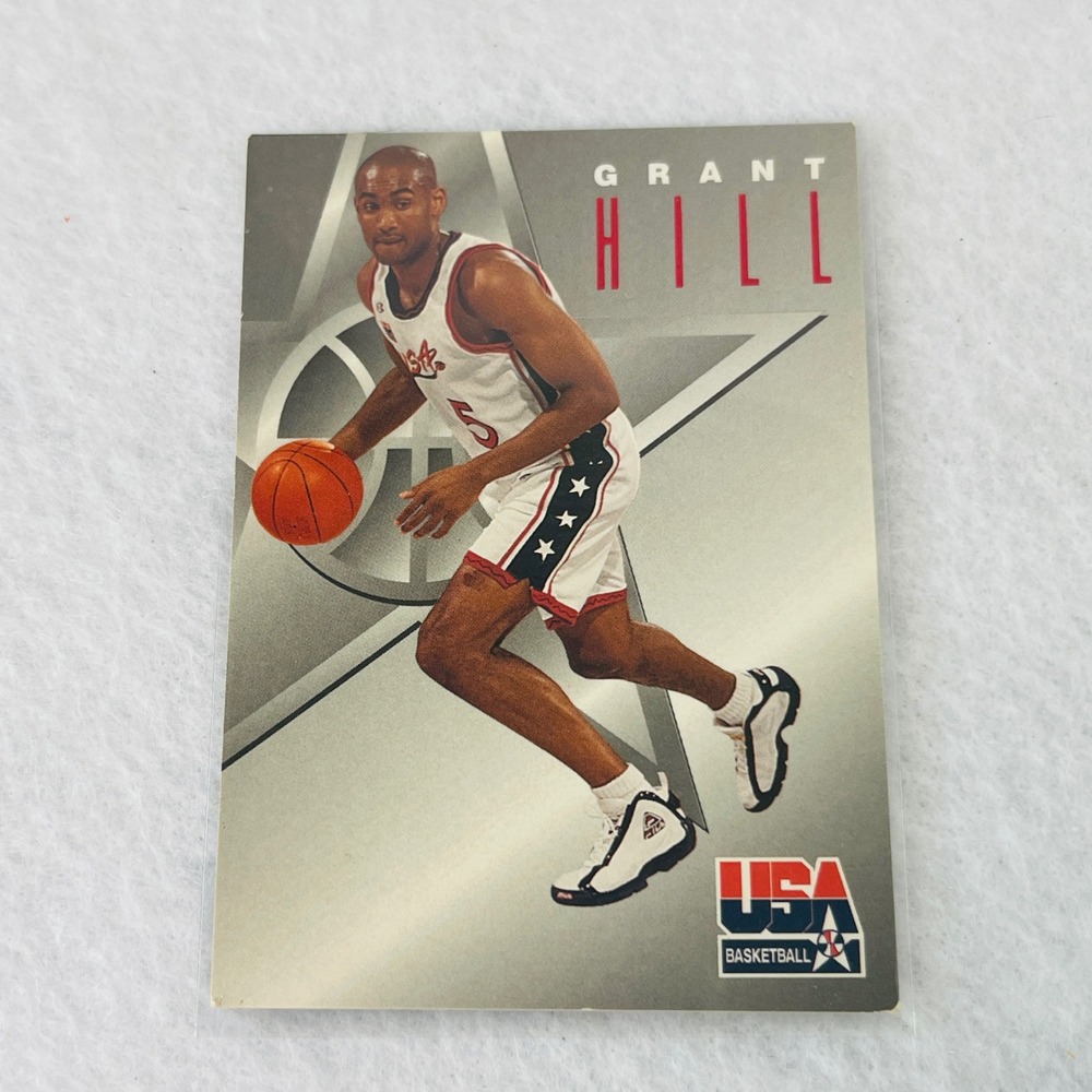 1996 SkyBox USA Basketball Grant Hill Texaco Card #3 Detroit Pistons Duke